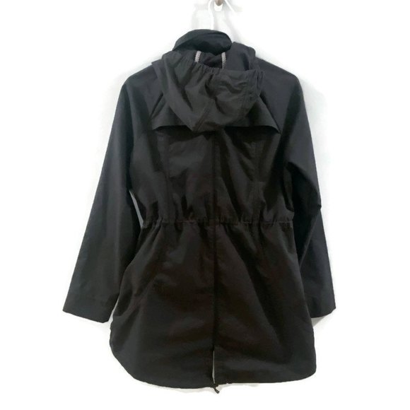 Prana Organic Cotton Black Horizon Hooded Anorak Jacket S - Picture 4 of 9